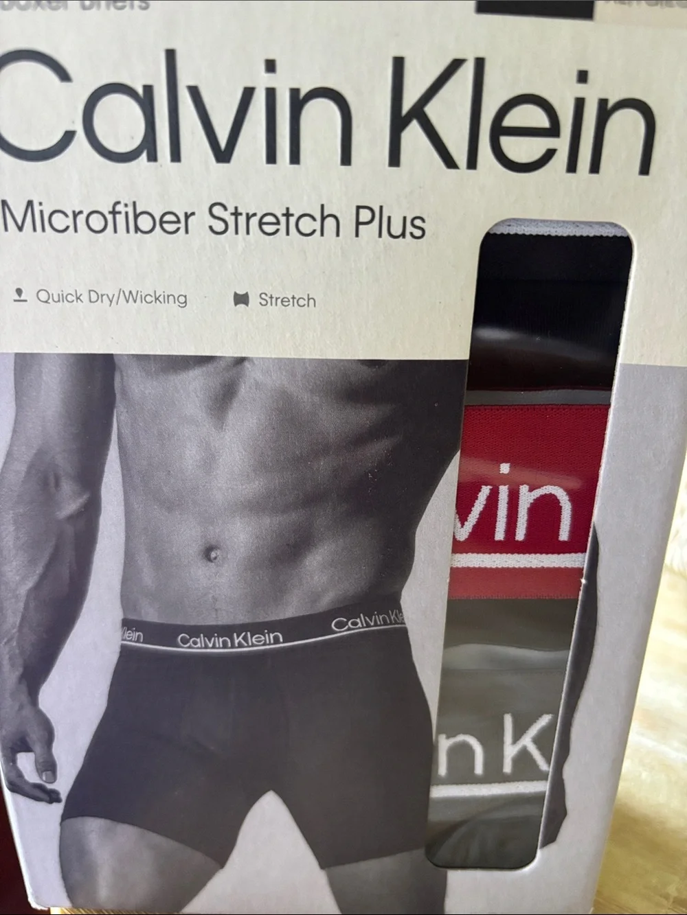NWT 3-pack Calvin Klein Men’s Microfiber Stretch Plus Boxer Briefs Black, XL